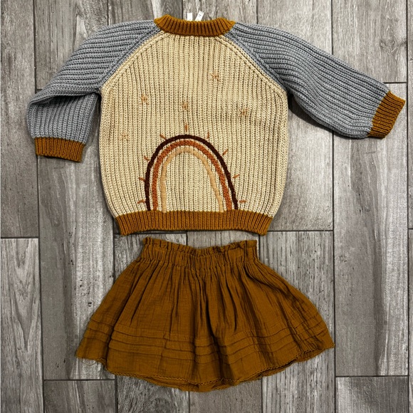 Wild Wawa Rainbow Knit Cardigan size 3-4 - Picture 7 of 7